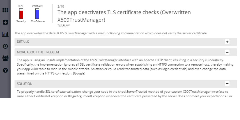 App-ray finding threat