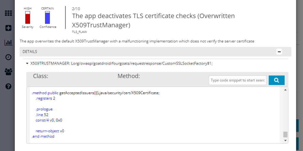 App-ray threat finding